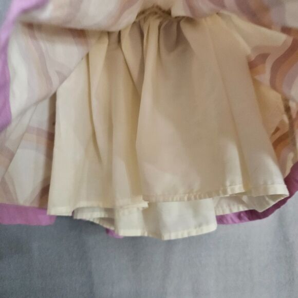 Pleiades 2T Rainbow Belle Ruffle Retro Smock Dress Lined Cotton Made in the USA - Picture 5 of 10